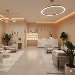 luxury medspa reception